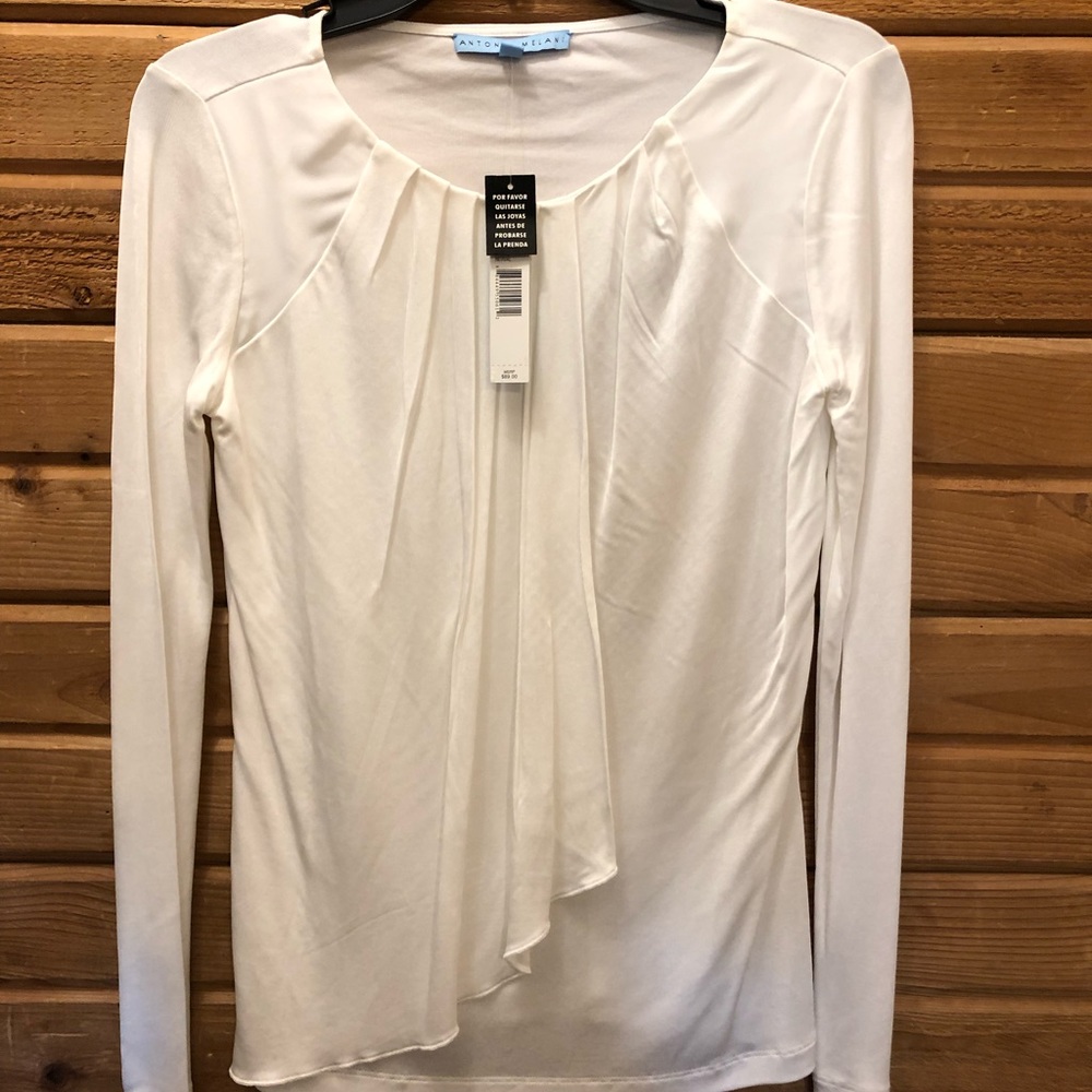 Antonio Melanie Ivory Knit Blouse